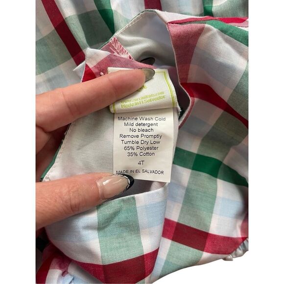 Zuccini Kids Holiday Plaid Dress – Size 4T - Picture 4 of 4